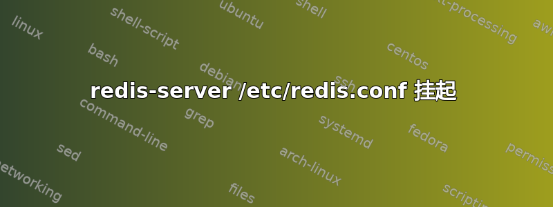 redis-server /etc/redis.conf 挂起