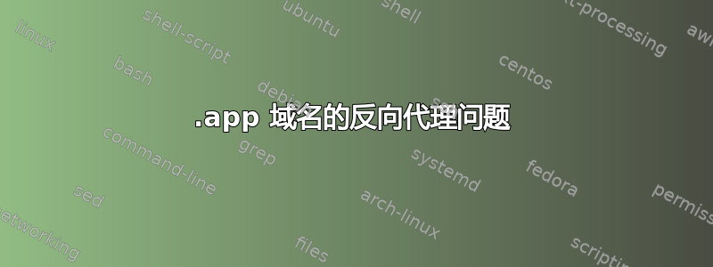 .app 域名的反向代理问题