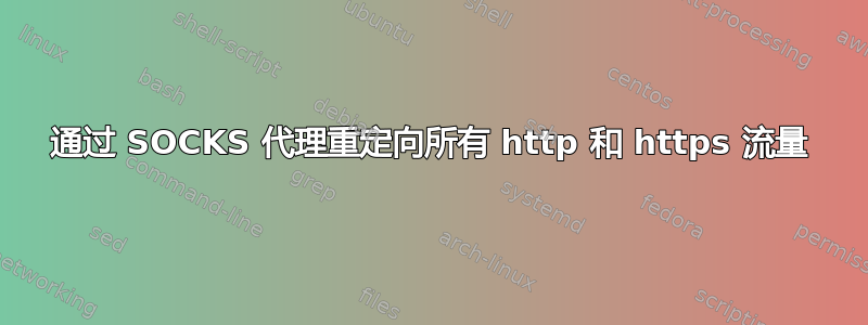 通过 SOCKS 代理重定向所有 http 和 https 流量