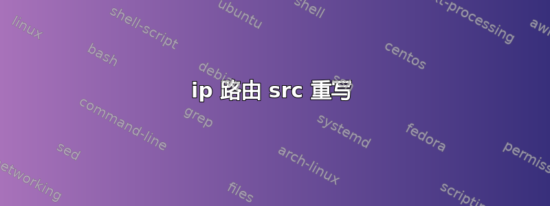 ip 路由 src 重写