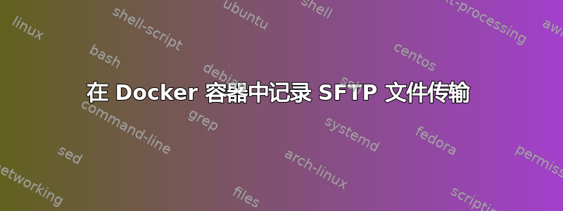 在 Docker 容器中记录 SFTP 文件传输