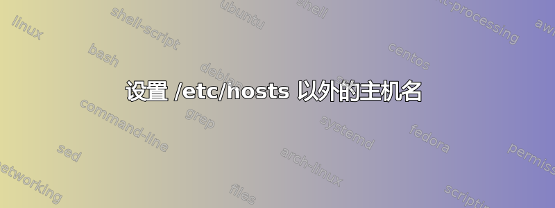 设置 /etc/hosts 以外的主机名