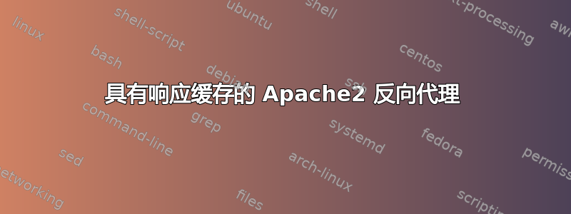 具有响应缓存的 Apache2 反向代理