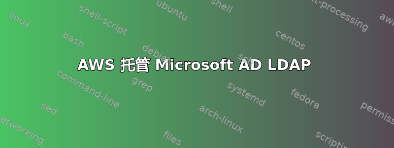 AWS 托管 Microsoft AD LDAP