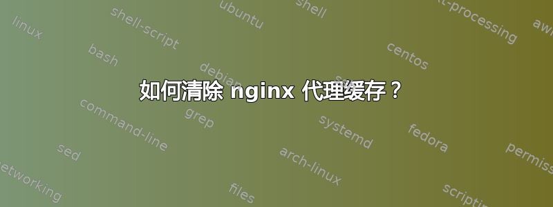 如何清除 nginx 代理缓存？