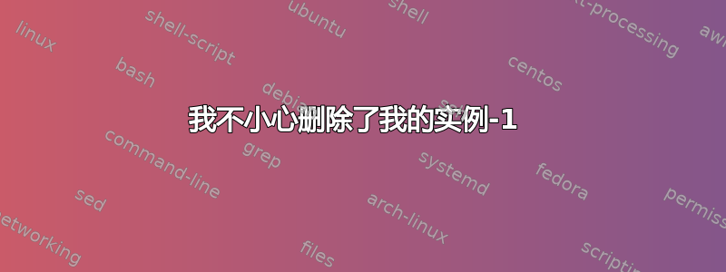 我不小心删除了我的实例-1 