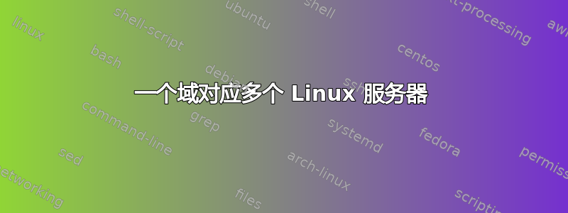 一个域对应多个 Linux 服务器