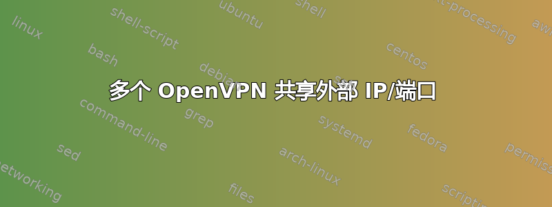 多个 OpenVPN 共享外部 IP/端口