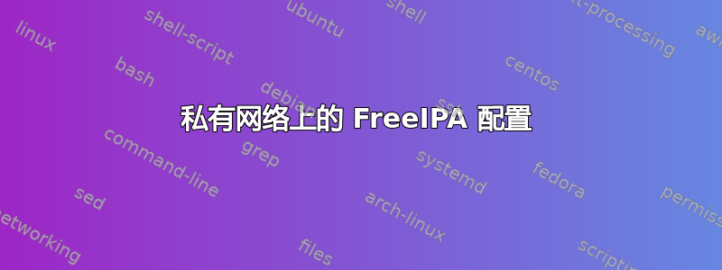 私有网络上的 FreeIPA 配置