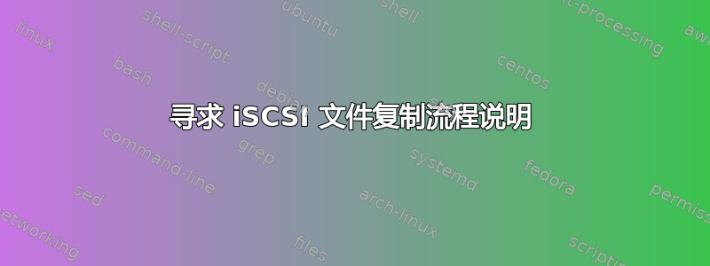 寻求 iSCSI 文件复制流程说明