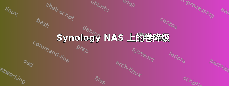 Synology NAS 上的卷降级