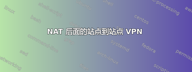 NAT 后面的站点到站点 VPN