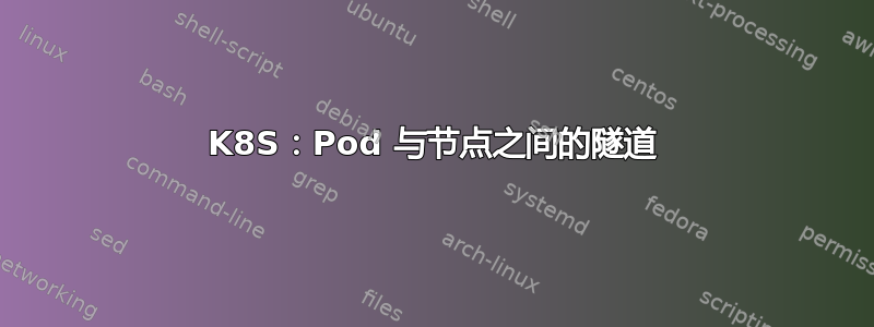 K8S：Pod 与节点之间的隧道