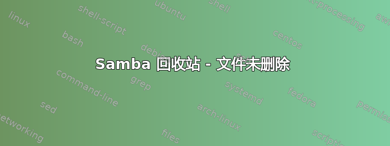 Samba 回收站 - 文件未删除