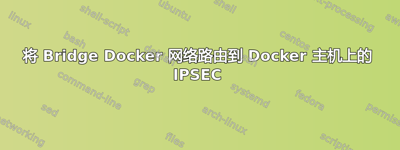 将 Bridge Docker 网络路由到 Docker 主机上的 IPSEC