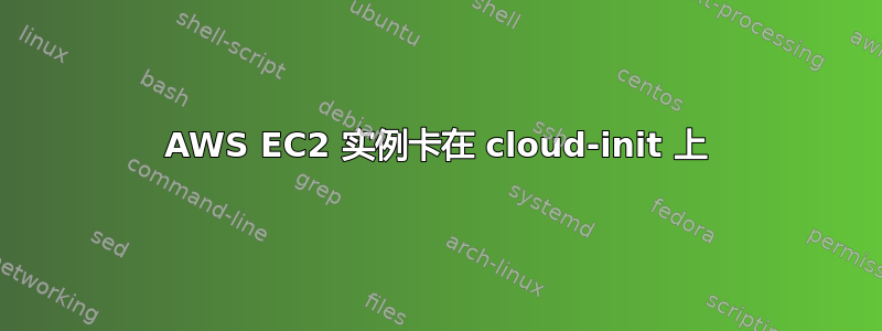 AWS EC2 实例卡在 cloud-init 上