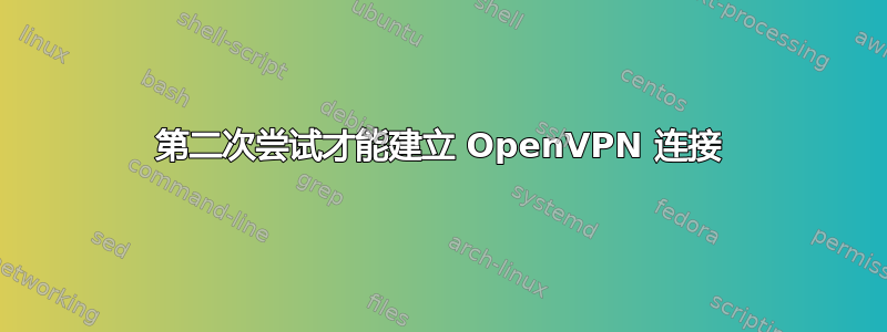 第二次尝试才​​能建立 OpenVPN 连接