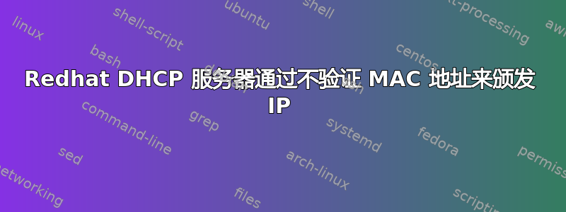 Redhat DHCP 服务器通过不验证 MAC 地址来颁发 IP