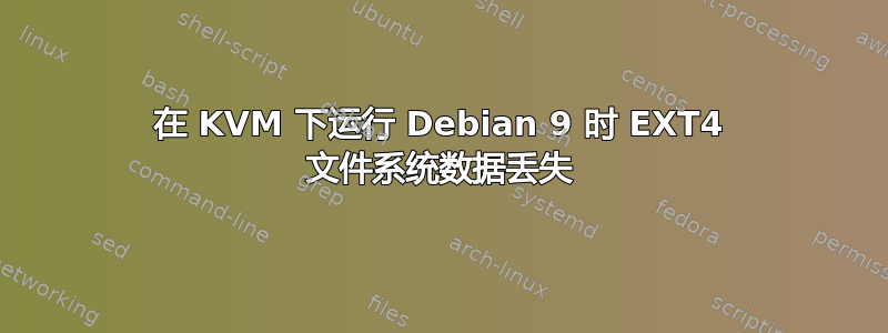 在 KVM 下运行 Debian 9 时 EXT4 文件系统数据丢失