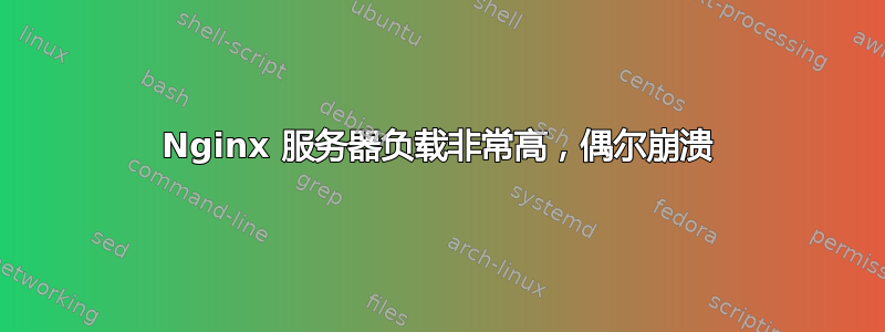 Nginx 服务器负载非常高，偶尔崩溃