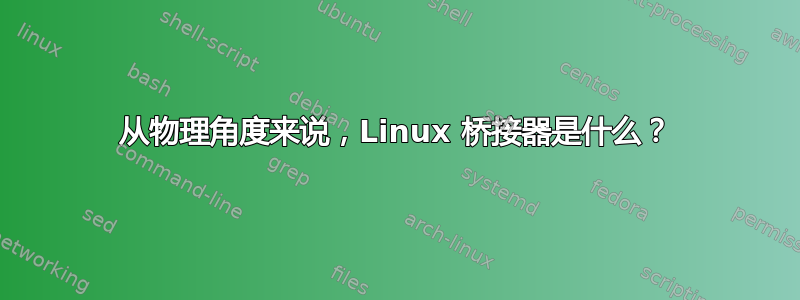 从物理角度来说，Linux 桥接器是什么？