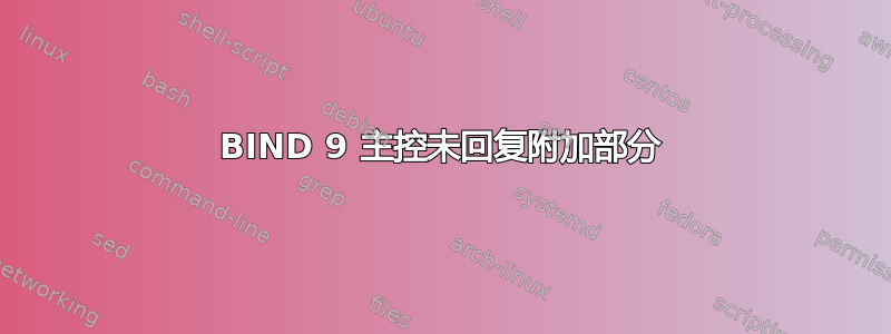 BIND 9 主控未回复附加部分