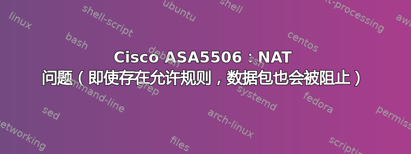 Cisco ASA5506：NAT 问题（即使存在允许规则，数据包也会被阻止）