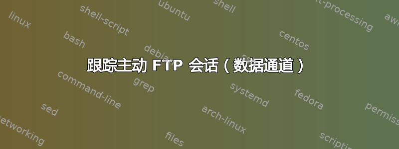 跟踪主动 FTP 会话（数据通道）