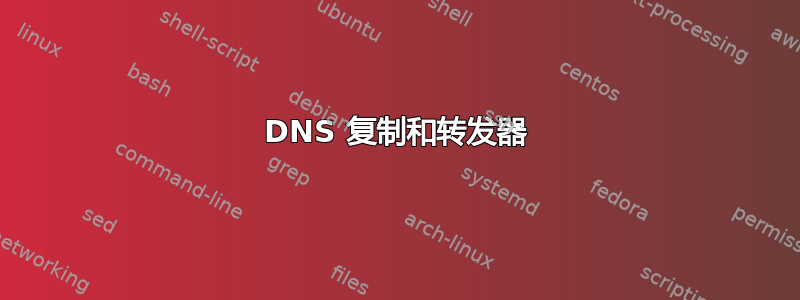 DNS 复制和转发器