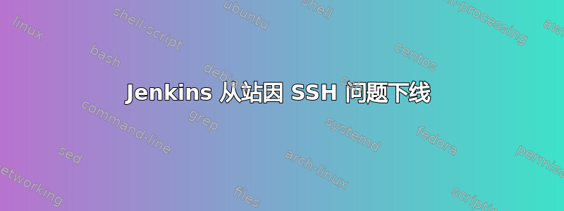 Jenkins 从站因 SSH 问题下线