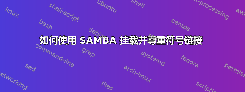 如何使用 SAMBA 挂载并尊重符号链接