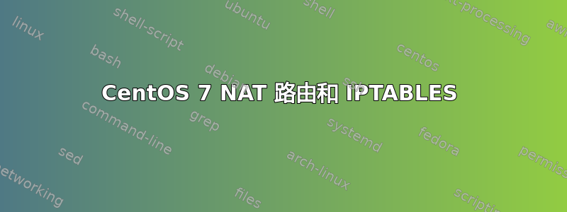 CentOS 7 NAT 路由和 IPTABLES