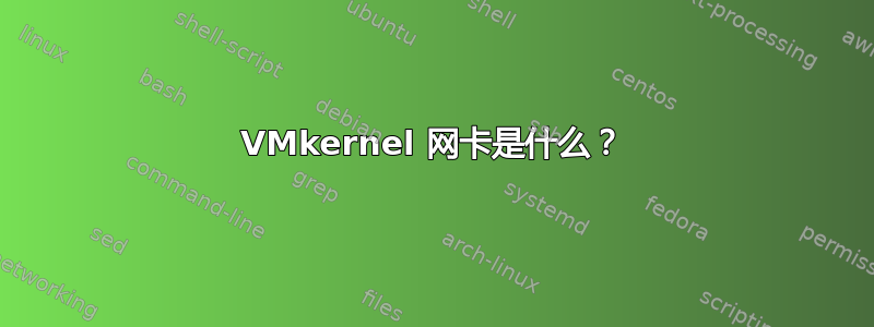 VMkernel 网卡是什么？