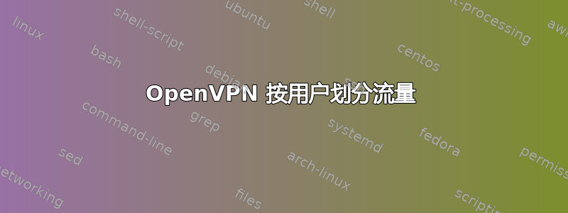 OpenVPN 按用户划分流量