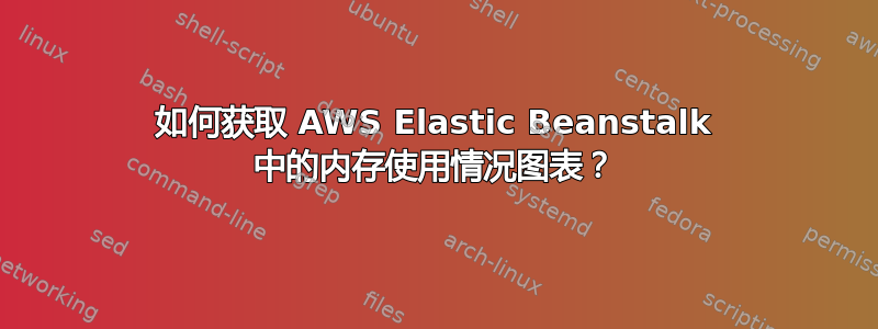 如何获取 AWS Elastic Beanstalk 中的内存使用情况图表？