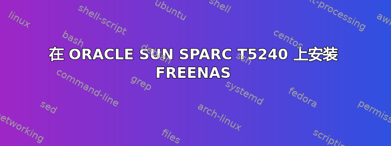 在 ORACLE SUN SPARC T5240 上安装 FREENAS