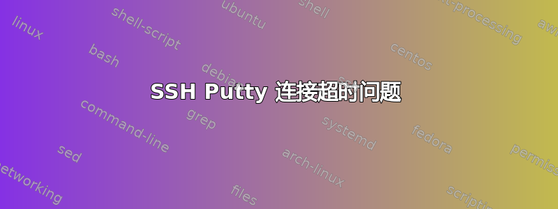 SSH Putty 连接超时问题