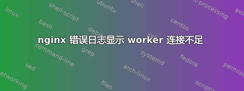 nginx 错误日志显示 worker 连接不足