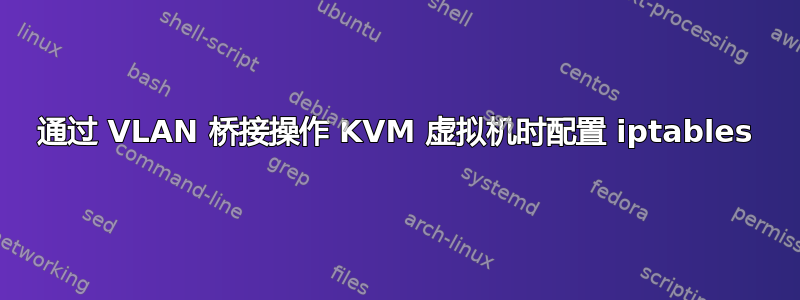 通过 VLAN 桥接操作 KVM 虚拟机时配置 iptables