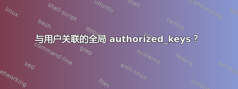 与用户关联的全局 authorized_keys？