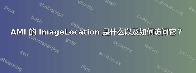 AMI 的 ImageLocation 是什么以及如何访问它？