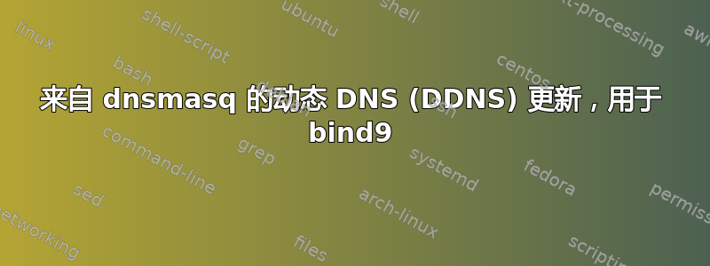 来自 dnsmasq 的动态 DNS (DDNS) 更新，用于 bind9