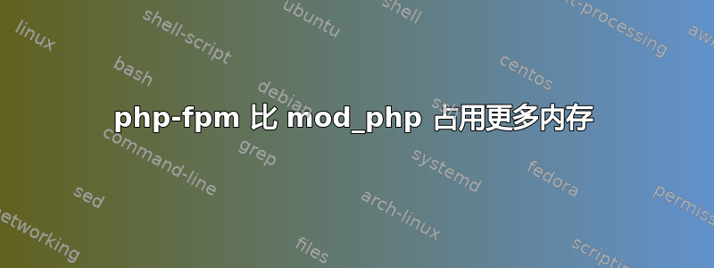 php-fpm 比 mod_php 占用更多内存