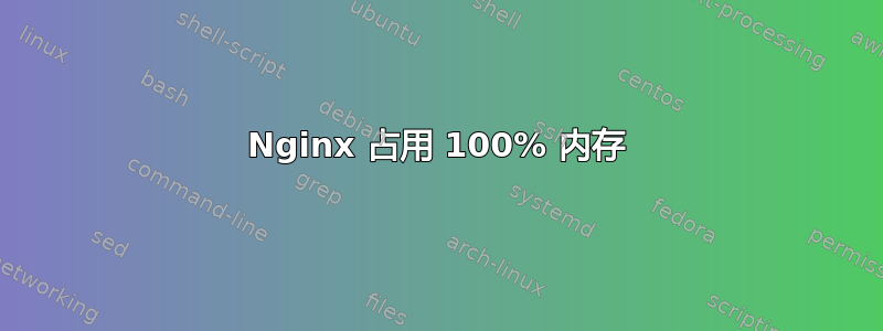 Nginx 占用 100% 内存