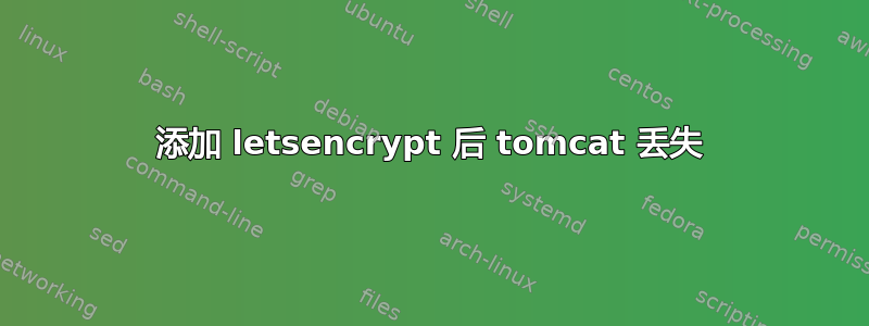 添加 letsencrypt 后 tomcat 丢失