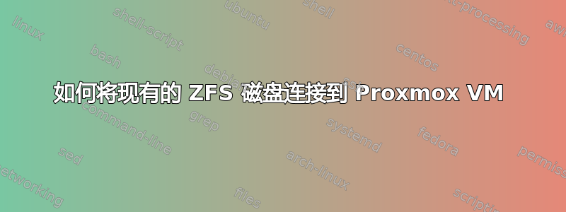 如何将现有的 ZFS 磁盘连接到 Proxmox VM