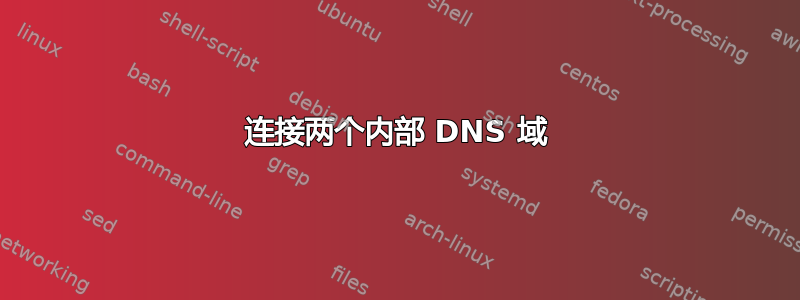 连接两个内部 DNS 域