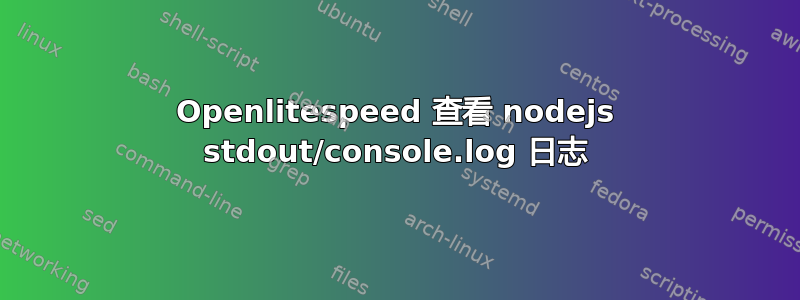 Openlitespeed 查看 nodejs stdout/console.log 日志