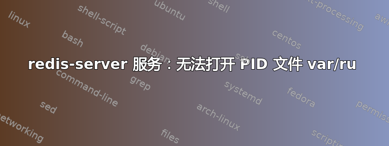 redis-server 服务：无法打开 PID 文件 var/ru