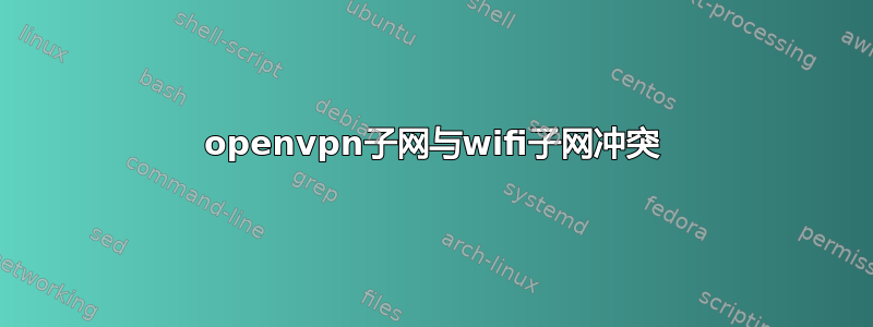 openvpn子网与wifi子网冲突